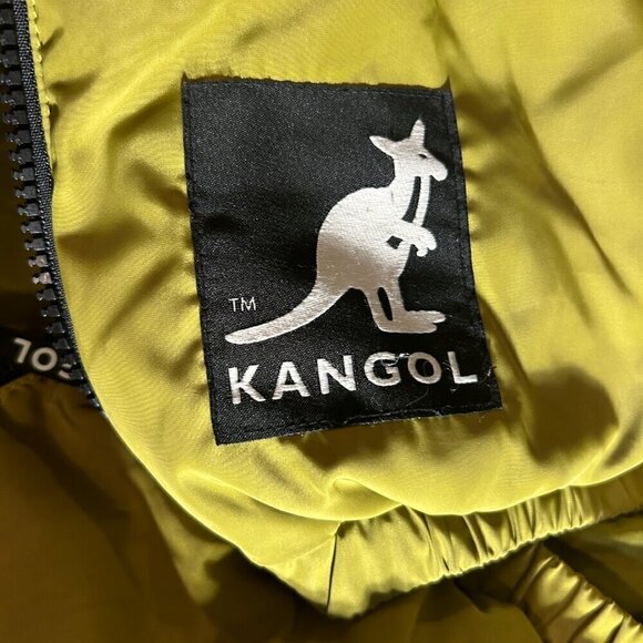 H&M  SZ XS Kangol Olive Short Puffer Jacket Street Rain Ski Snow Hooded - Picture 11 of 14